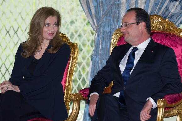 François Hollande et Valérie Trierweiler à Casablanca, le 3 avril 2013. 