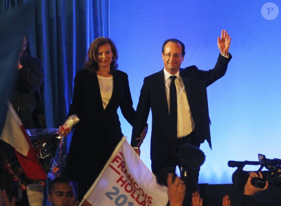 François Hollande et Valérie Trierweiler à Tulle, le 6 mai 2012. 