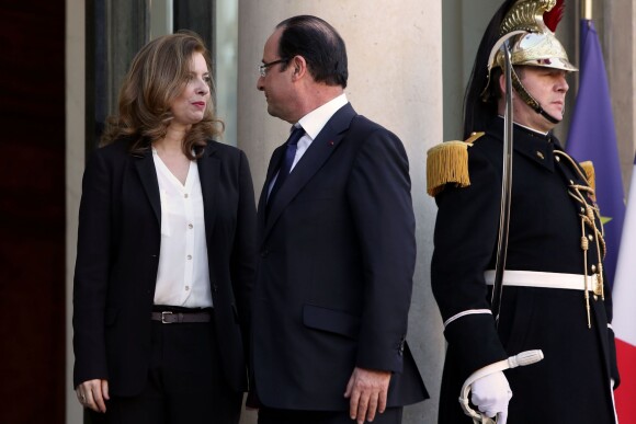 François Hollande et Valérie Trierweiler à Paris, le 18 février 2013.