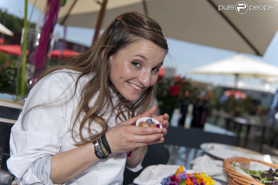 Noémie Honiat, de Top Chef à Cagnes-sur-Mer, le 10 mai 2012.