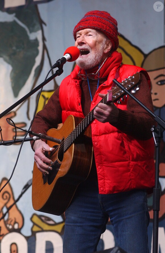 Pete Seeger à New York, le 15 février 2013. 