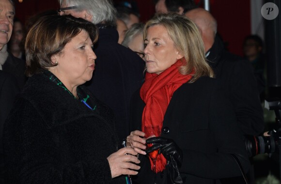 Martine Aubry et Claire Chazal - Exclusif - Nuit de Chine au Grand Palais à Paris, le 27 janvier 2014.