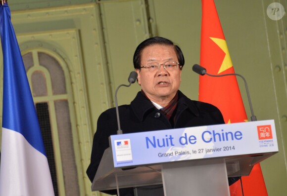 Cai Wu (ministre de la culture en Chine) - Exclusif - Nuit de Chine au Grand Palais à Paris, le 27 janvier 2014.