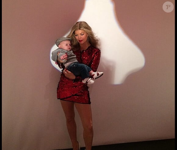 Fergie et son fils Axl sur une photo Instagram publiée par la chanteuse sur son profil Instagram, le 30 janvier 2014.