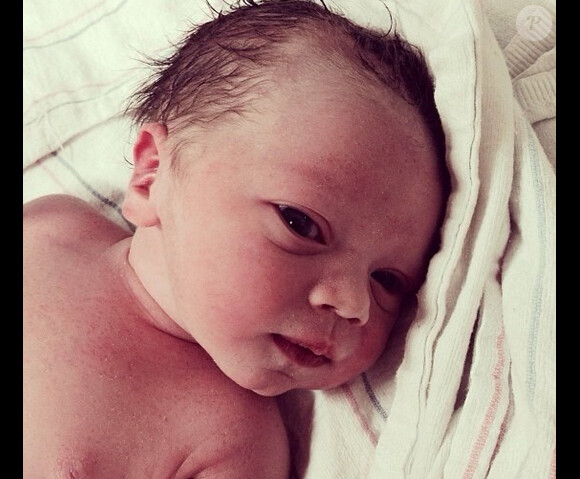 Fergie a publié une photo de son neveu, Jagger James Sampson, le 24 janvier 2014.