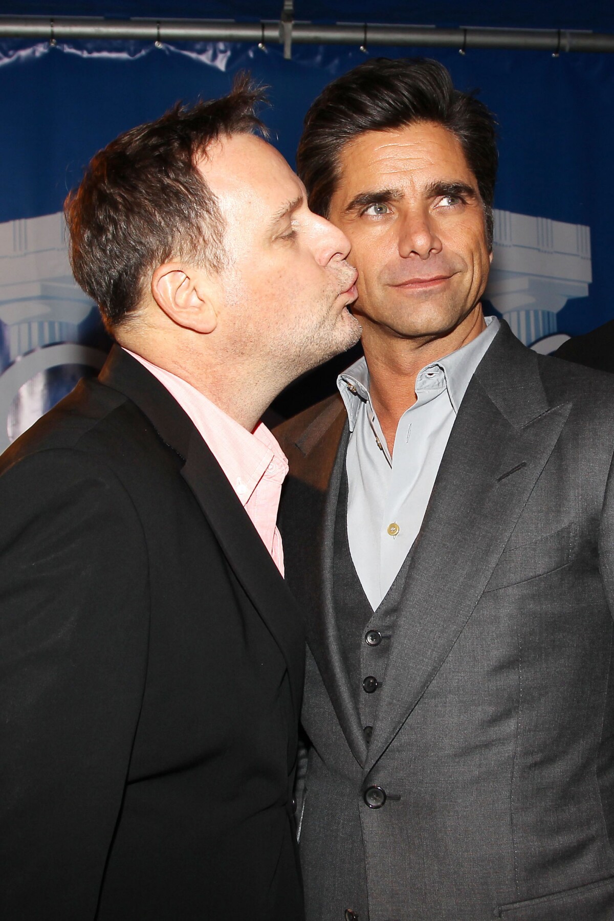 Photo Dave Coulier et John Stamos à New York, le 29 janvier 2014