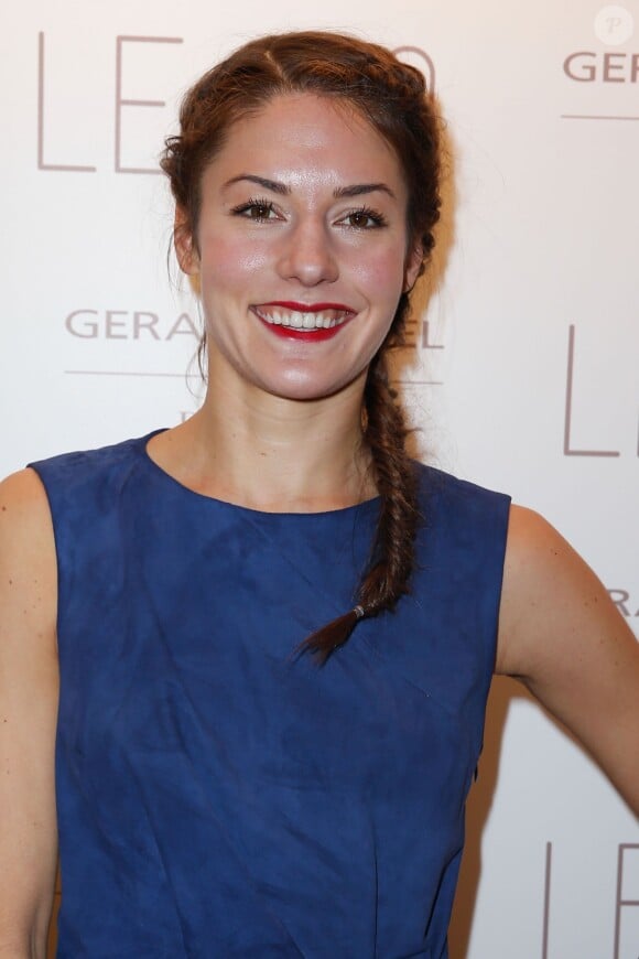 Natasha Andrews lors de l'inauguration de la nouvelle boutique Gerard Darel, le 130, à Paris, le 30 janvier 2014.