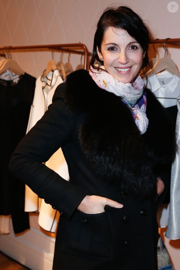 Zabou Breitman lors de l'inauguration de la nouvelle boutique Gerard Darel, le 130, à Paris, le 30 janvier 2014.