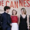 Louis Garrel, Marisa Borini et Valeria Bruni Tedeschi au 66e Festival du Film de Cannes le 21 mai 2013.