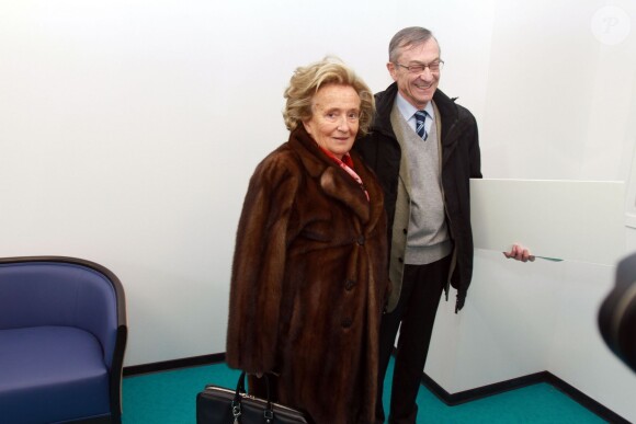 Bernadette Chirac, présidente de l'opération des Pièces jaunes, était à Lille, le 30 janvier 2014, pour remettre un chèque de 400 000 euros à la future maison familiale hospitalière (MFH). Elle y a rencontré Martine Aubry, maire de la ville.