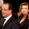 Valérie Trierweiler et François Hollande lors de l'allocution du président de la République française le 7 novembre 2013