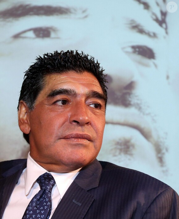 Diego Maradona à Milan, le 17 octobre 2013.