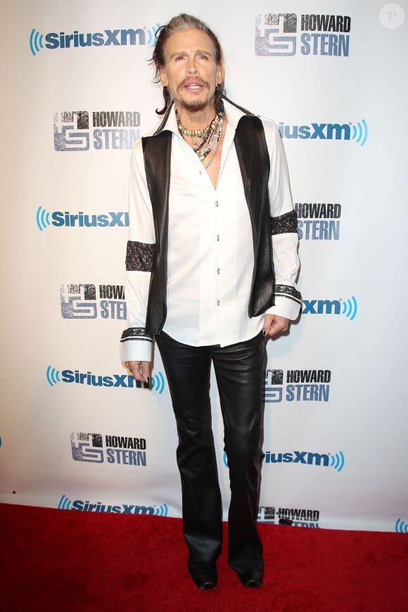 Steven Tyler assiste à la soirée d'anniversaire d'Howard Stern à l'Hammerstein Ballroom. New York, le 31 janvier 2014.