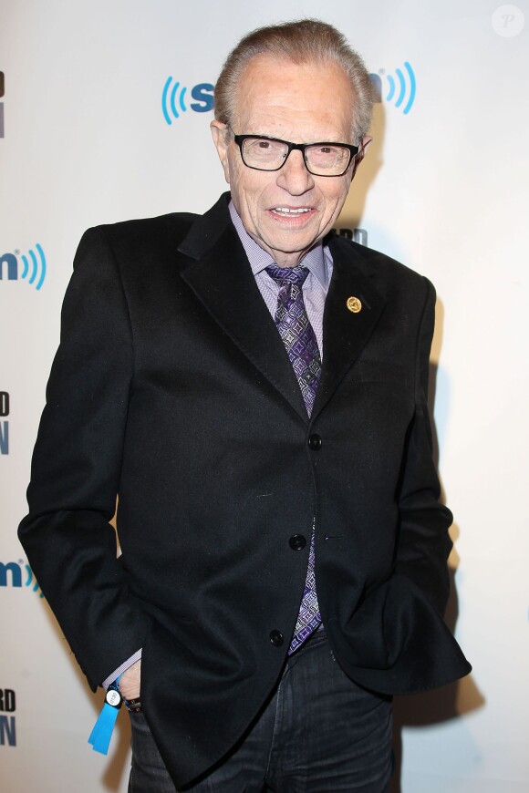 Larry King assiste à la soirée d'anniversaire d'Howard Stern à l'Hammerstein Ballroom. New York, le 31 janvier 2014.