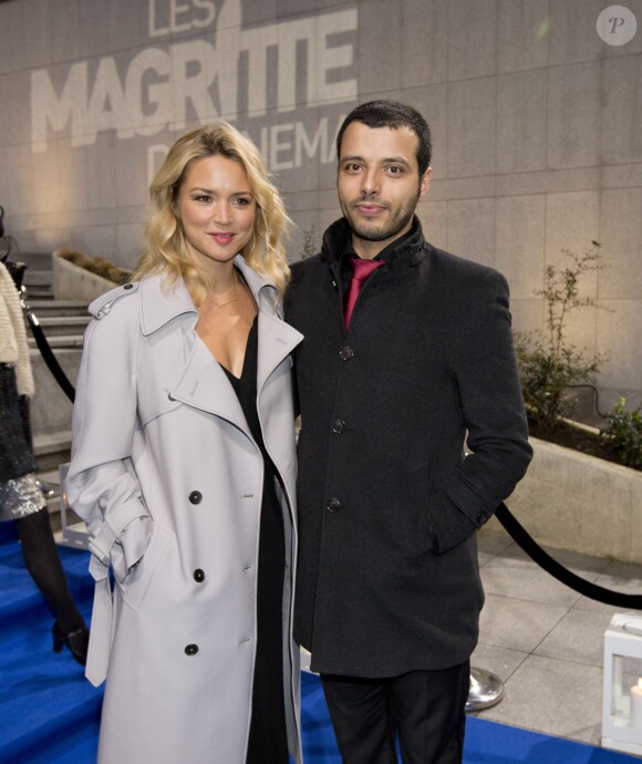 Virginie Efira et son compagnon Mabrouk El Mechri assistent à la 4ème Cérémonie des Magritte du Cinéma, au Square à Bruxelles, le 1er février 2014.