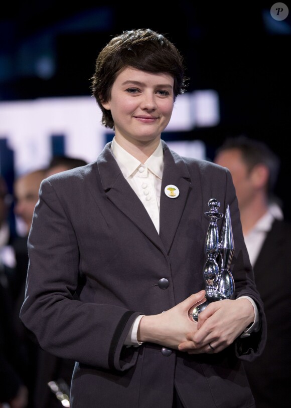 Pauline Etienne à la 4ème Cérémonie des Magritte du Cinéma, au Square à Bruxelles, le 1er février 2014.