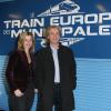 Wendy Bouchard et Nicolas Poincaré lors de l'inauguration du "Train Europe 1" pour les municipales 2014 à Paris le 2 février 2014