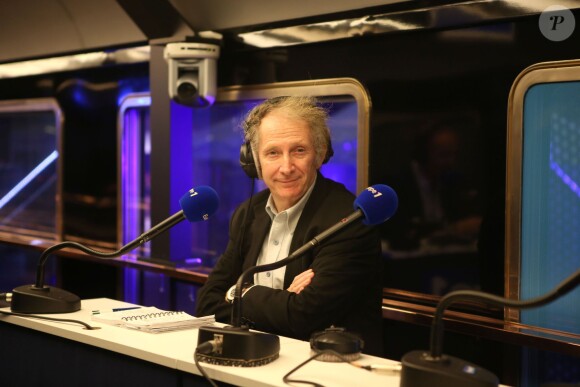 Gérard Feldzer lors de l'inauguration du "Train Europe 1" pour les municipales 2014 à Paris le 2 février 2014