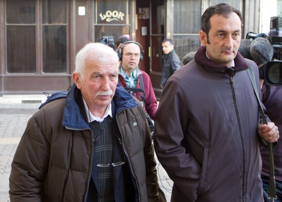 Régis de Camaret, lors de son arrivée au tribunal de Lyon, le 15 novembre 2012