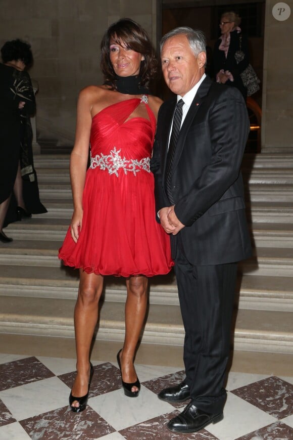 Georges Blanc et sa femme Sally lors du dîner de gala au profit de la Fondation AVEC au Château de Versailles, le 3 février 2014.