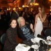 Kristin Scott Thomas, Ellen Von Unwerth et Zahia Dehar lors du dîner de gala au profit de la Fondation AVEC au Château de Versailles, le 3 février 2014.