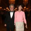 Laurent Dassault et sa femme Martine Dassault lors du dîner de gala au profit de la Fondation AVEC au Château de Versailles, le 3 février 2014.