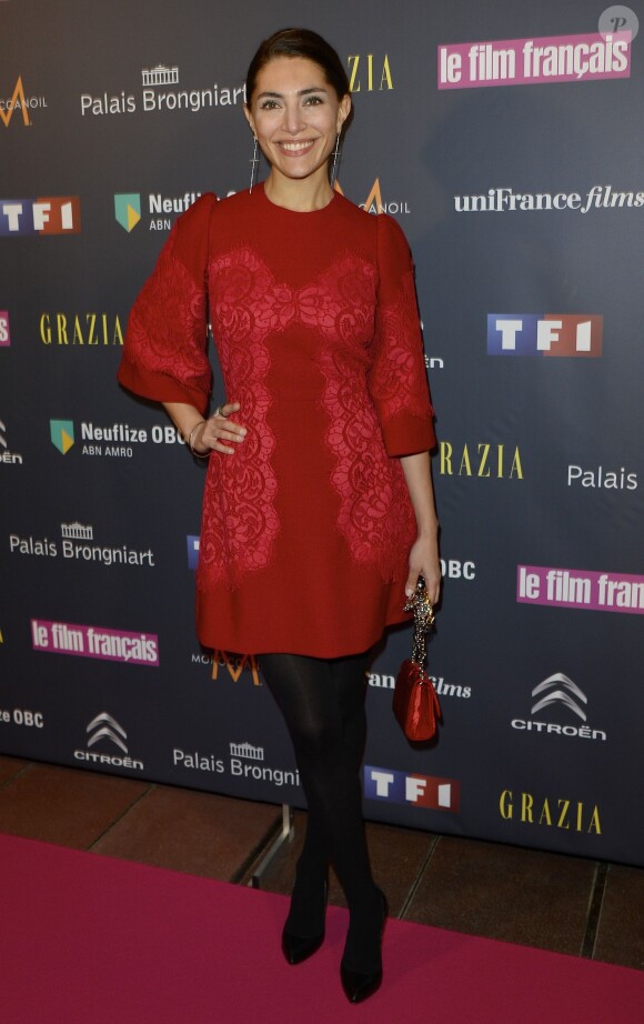 Caterina Murino lors de la 21e cérémonie des trophées du "Film Français" au palais Brongniart à Paris le 4 février 2014