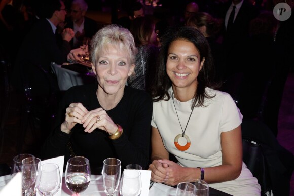 Tonie Marshall et Isabelle Giordano lors de la 21e cérémonie des trophées du "Film Français" au palais Brongniart à Paris le 4 février 2014