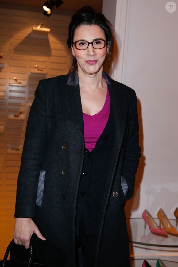 Youcef Nabi (Sue Nabi), ex-présidente de Lancôme International, lors de la soirée organisée par la Maison Roger Vivier célèbrant la sortie du livre "Le Paris du Tout-Paris" d'Alexandra Senes à Paris, le 4 février 2014.