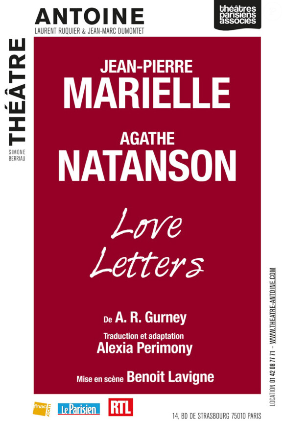 Jean-Pierre Marielle donnera la réplique à son épouse Agathe Natanson dans "Love Letters" au Théâtre Antoine, du 6 au 30 mars 2014.