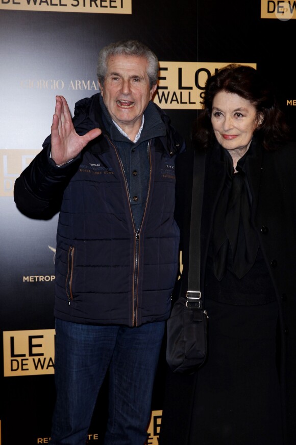 Claude Lelouch et Anouk Aimée à Paris, le 9 décembre 2013.