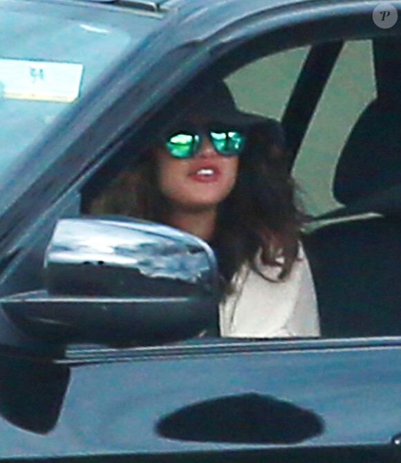 Selena Gomez sort de sa voiture à Studio City, le 2 février 2014.