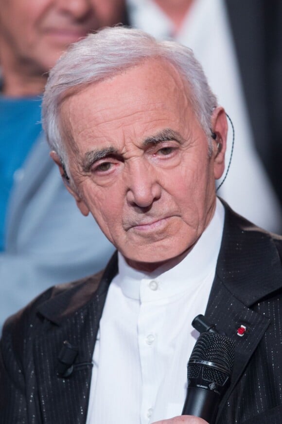 Exclusif - Charles Aznavour - Enregistrement de l'émission "Hier Encore", présentée par Virginie Guilhaume et diffusée sur France 2 en prime time le 1er fevrier, à l'Olympia a Paris.
