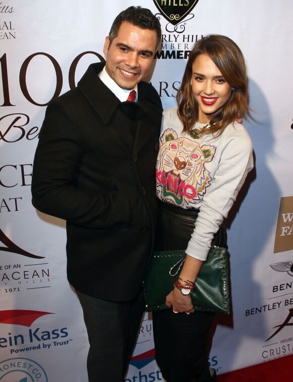 Jessica Alba et son mari Cash Warren à la soirée "City of Beverly Hills Centennial Party" à Beverly Hills, le 5 février 2014.