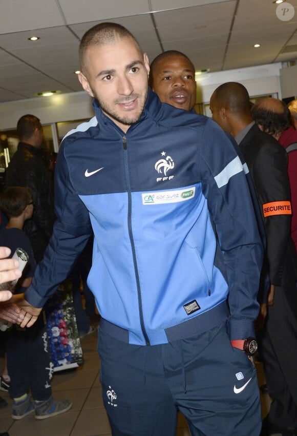 Karim Benzema à Vincennes le 8 octobre 2013.