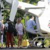 LeAnn Rimes et son mari Eddie Cibrian sont allés faire un tour en hélicoptère avec des amis à Hawaï. Le 5 février 2014.