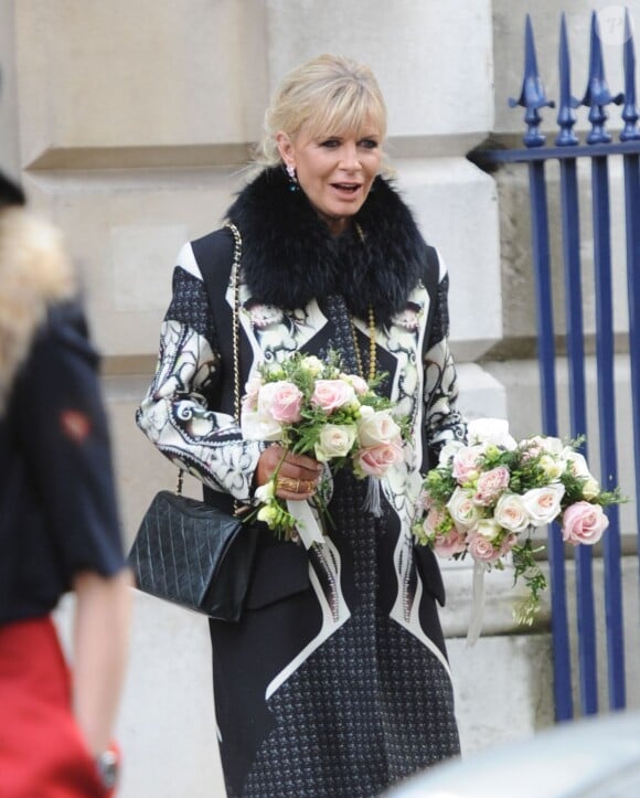 La mère, Pandora Delevingne lors du Mariage de Chloe Delevingne et d'Ed Grant à Londres le 7 février 2014.