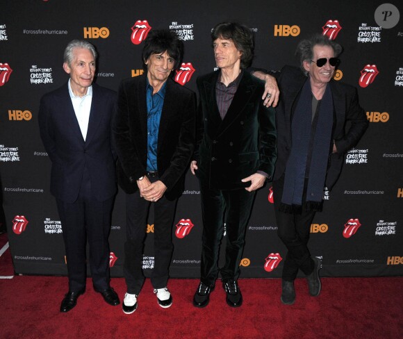 Les Rolling Stones à la première de "Crossfire Hurricane". New York, le 13 novembre 2012.