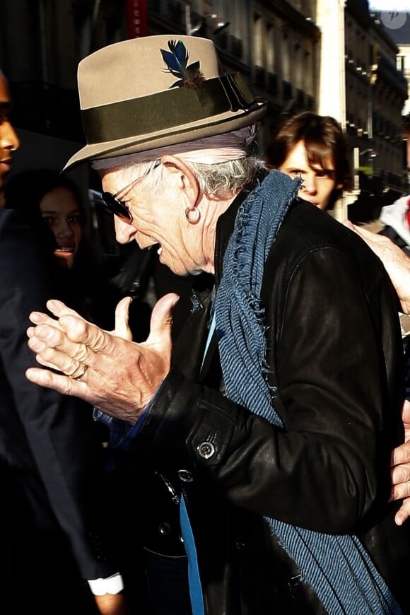 Keith Richards à Paris, le 6 février 2014.