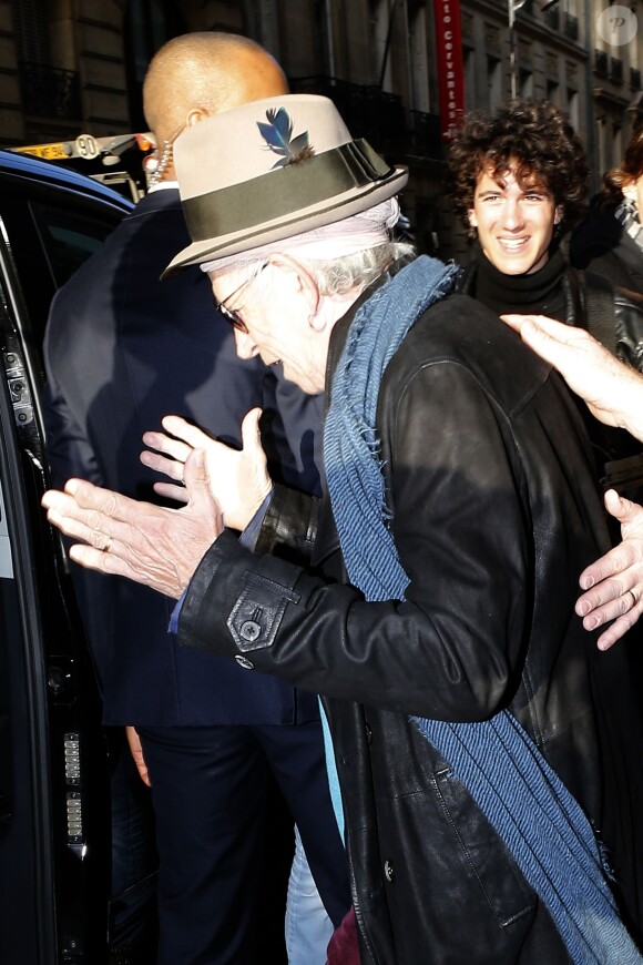 Keith Richards à Paris, le 6 février 2014.