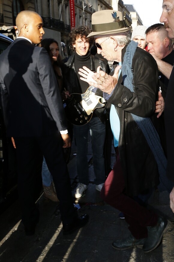 Keith Richards à Paris, le 6 février 2014.