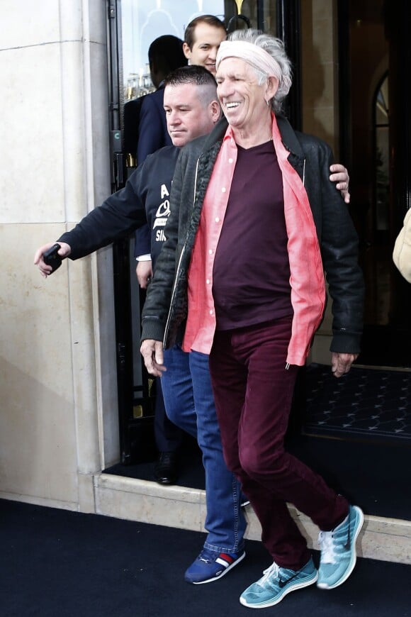 Keith Richards à Paris, le 5 février 2014. 