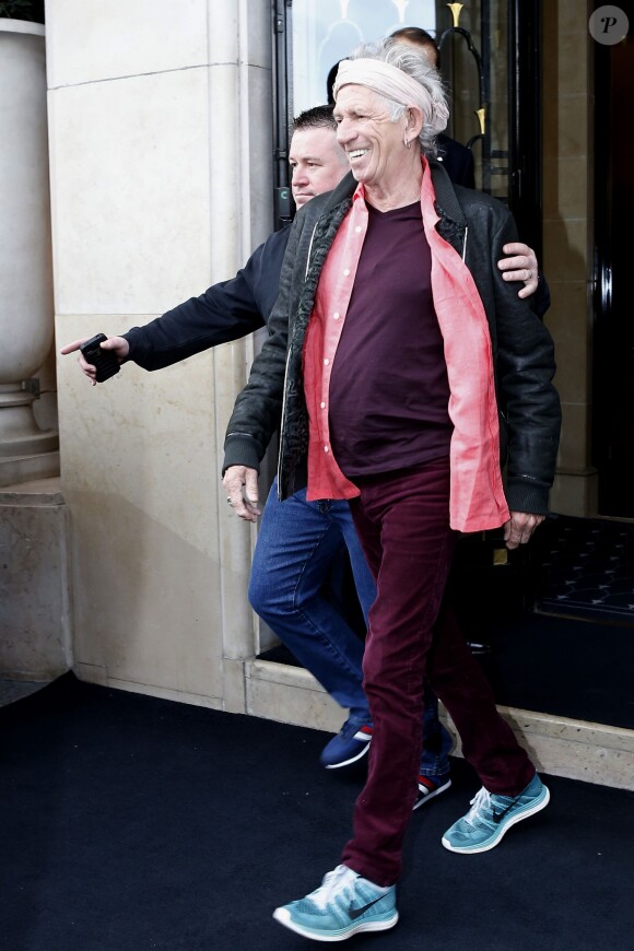 Keith Richards à Paris, le 5 février 2014. 