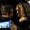 Nicolas Sarkozy et Nathalie Kosciusko-Morizet lors du 1er grand meeting de NKM au gymnase Japy, dans le cadre des prochaines élections municipales à Paris le 10 février 2014