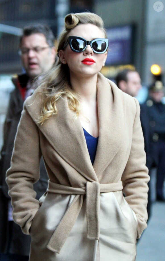 Scarlett Johansson à New York, le 8 janvier 2014.