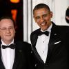 Barack Obama et Francois Hollande lors du dîner d'Etat organisé à la Maison Blanche à Washington, le 11 février 2014.