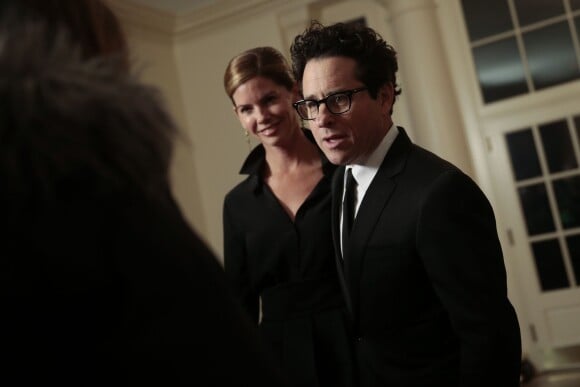 J.J. Abrams et Katie McGrath lors du dîner d'Etat organisé à la Maison Blanche à Washington, le 11 février 2014.