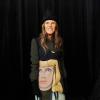 Anna Dello Russo, tout de Prada vêtue (collection printemps-été 2014), assiste au défilé Philosophy by Natalie Ratabesi. New York, le 12 février 2014.