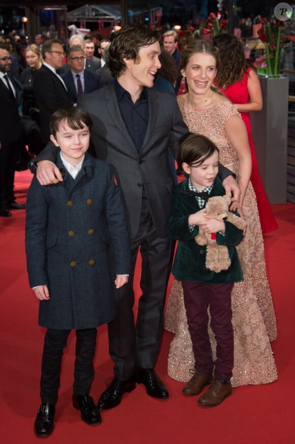 Zen McGrath, Cillian Murphy, Mélanie Laurent et Winta McGrath - Première du film "Aloft" lors du 64e Festival International du Film de Berlin, le 12 février 2014.