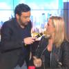 Cyril Hanouna et Laurence Ferrari sur le plateau de Tirs croisés sur i>Télé le jeudi 13 février 2014 sur D8